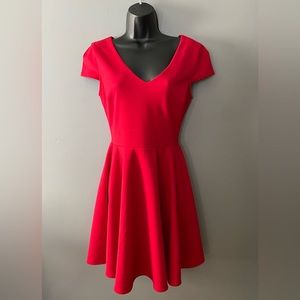 Red cocktail dress